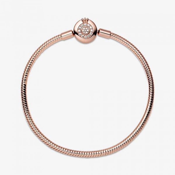 Rose  Schlangen-Gliederarmband Funkelndes Crown O