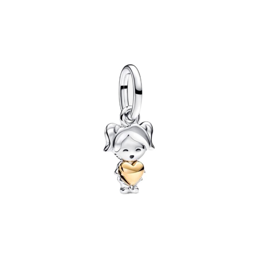 Charm-Anhänger Happy Girl Sterling Silber Hauptbild