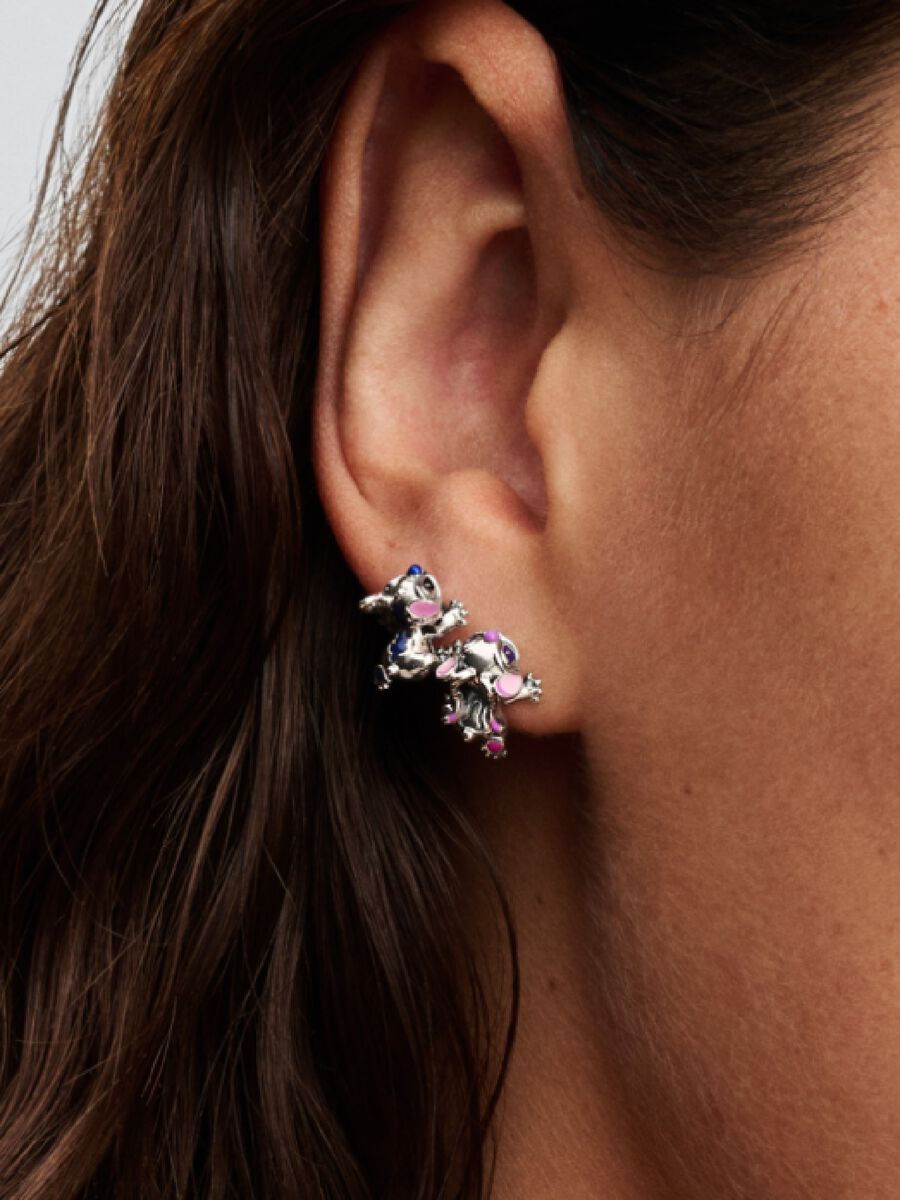 Stitch & Angel Ohrstecker Sterling-Silber