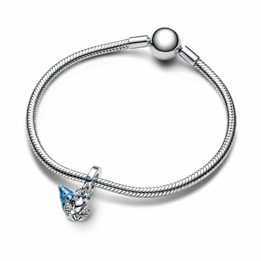 Charm-Anhänger Glow In The Dark Einsiedlerkrebs Sterlingsilber