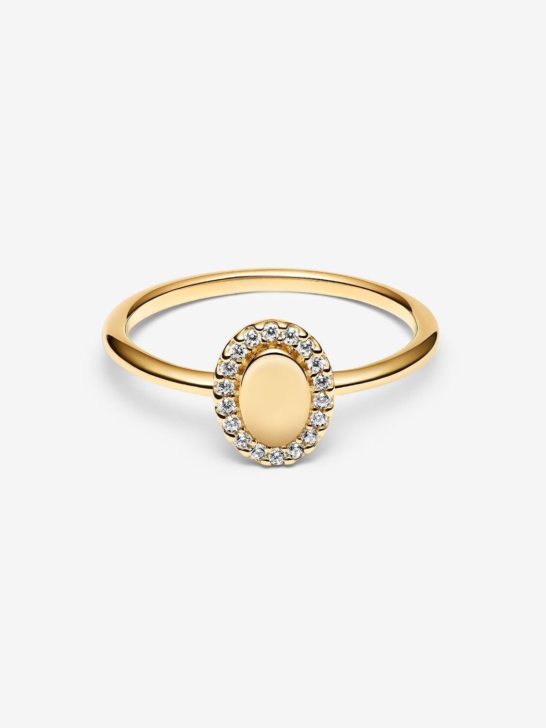 Gravierbarer Ovaler Strahlenkranz Ring
