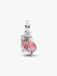 Bicolor Blühende Blume Charm-Anhänger Sterling-Silber