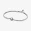Tennisarmband Funkelnder Kranz Sterling-Silber