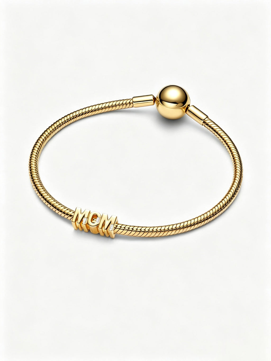 Wendbares Mom Charm 14 Karat Vergoldung