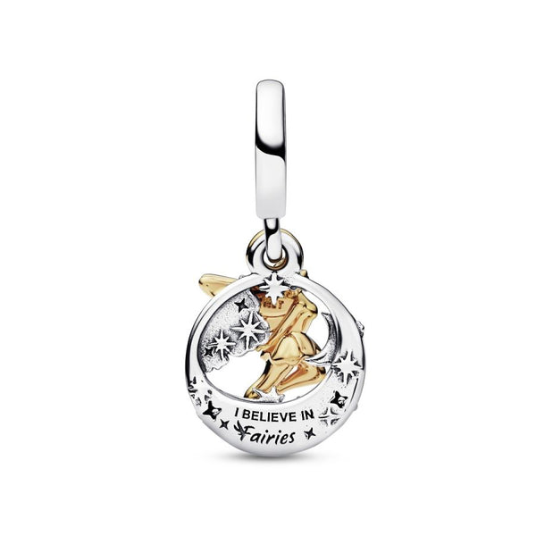 Charm Tinker Bell Nachthimmel Silber 14k Vergoldet