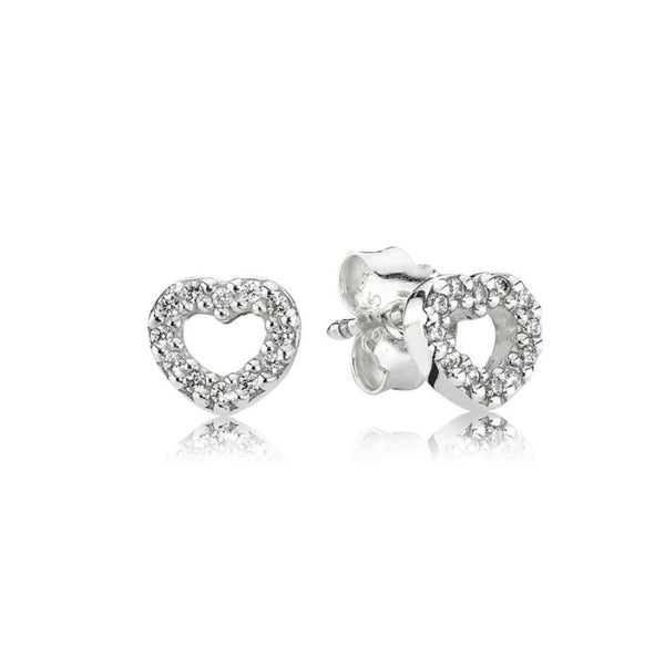 Ohrstecker Ohrringe Erobertes Herz Sterling-Silber