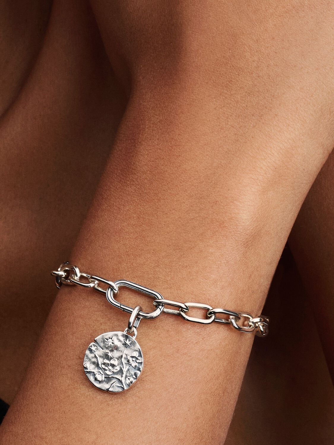 Kirschblüte Medaillon-Charm Sterling-Silb Zweitbild