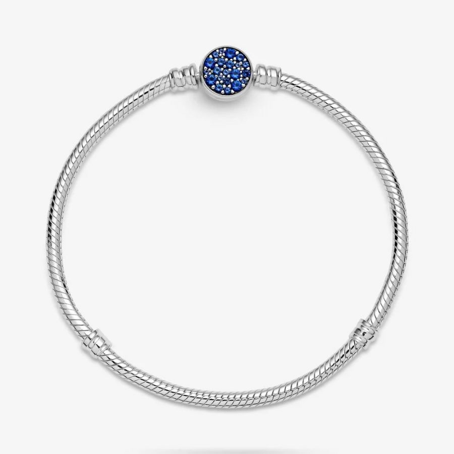 Armband Moments Funkelndem Blauem Verschluss