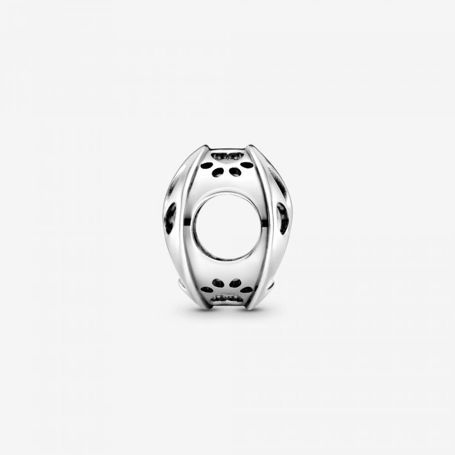 Charm Hundepfotenabdruck Silber Zweitbild