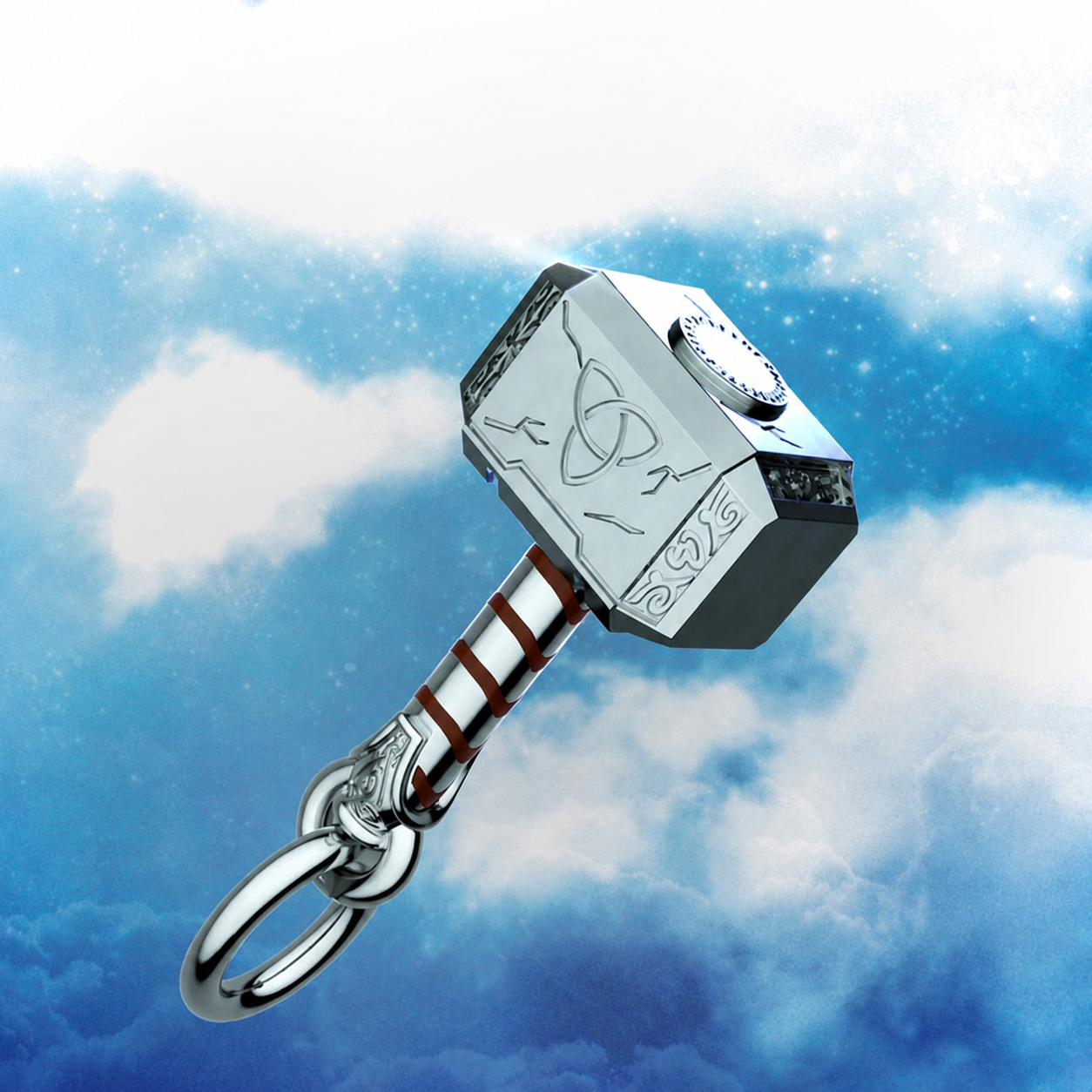 Charm-Anhänger The Avengers Thors Hammer Silber