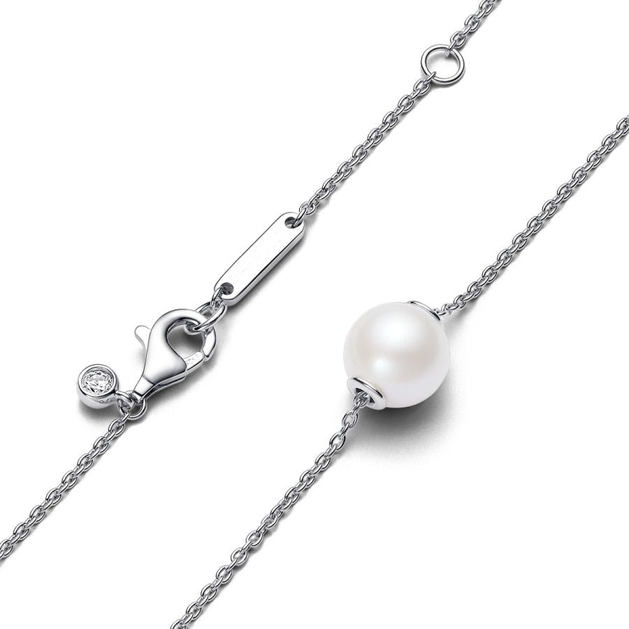 393167C01 Halskette Collier Süßwasserzuchtperle Silber Hauptbild