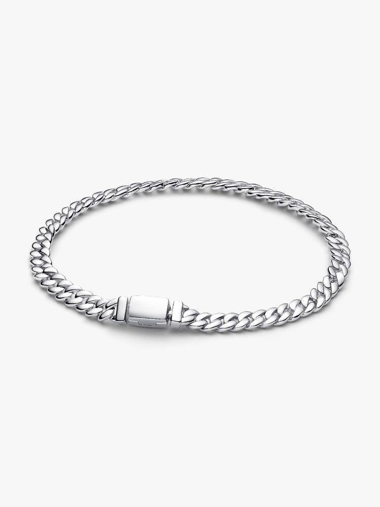 Cuban-Kettenarmband Sterling-Silber