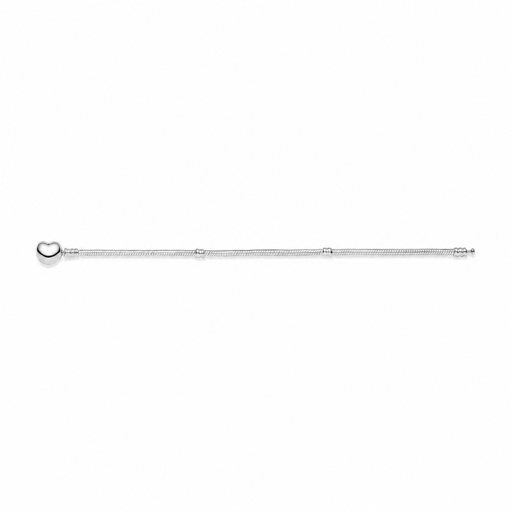 Armband Moments Herz Verschluss Silber