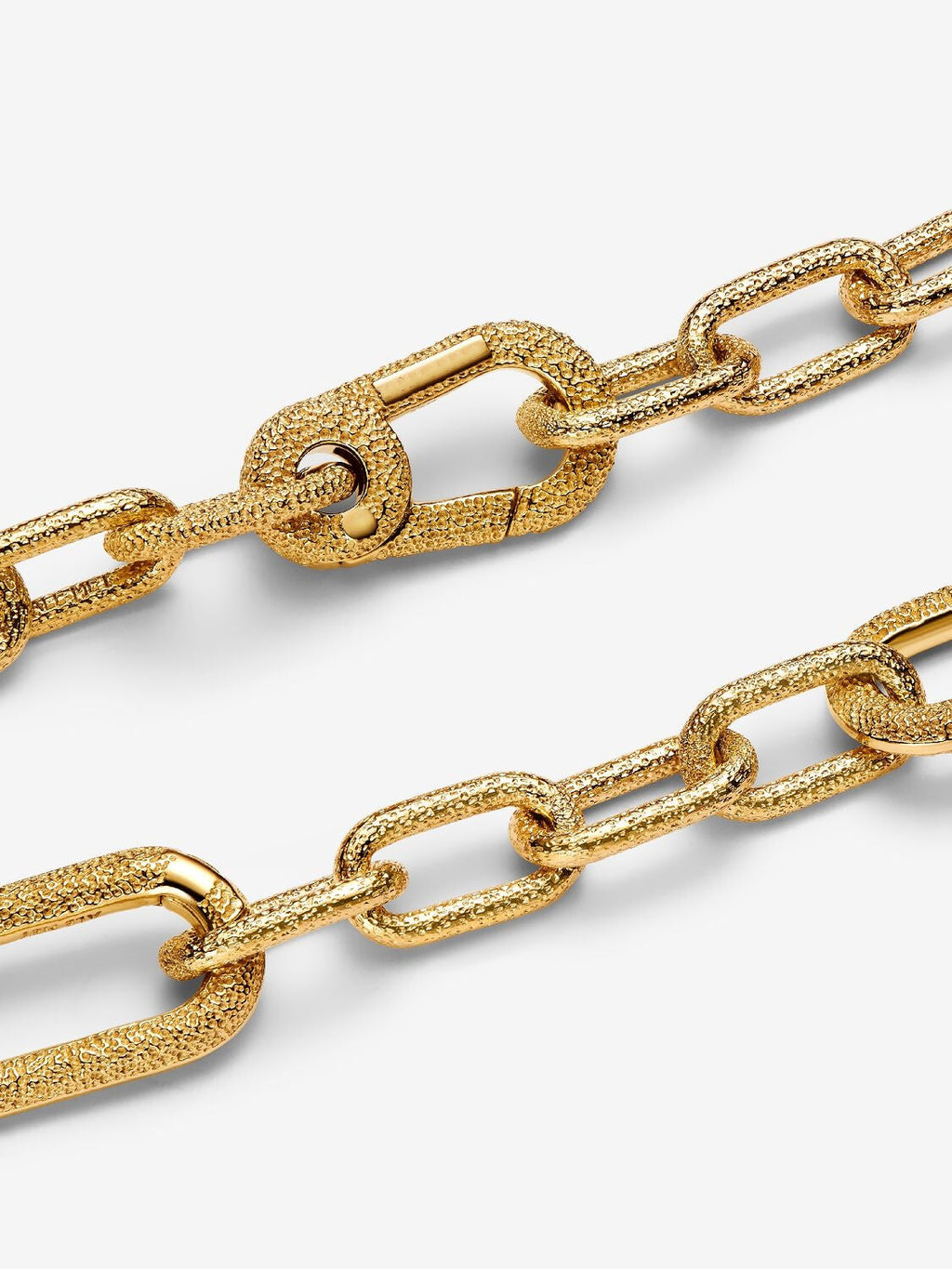 Kettenarmband mit kleinen Kettengliedern 14 Karat Vergoldung