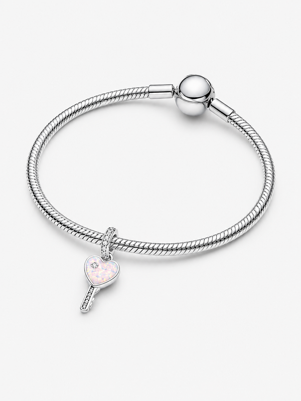 Schillernder Roter Schlüssel Charm-Anhänger Sterling-Silber