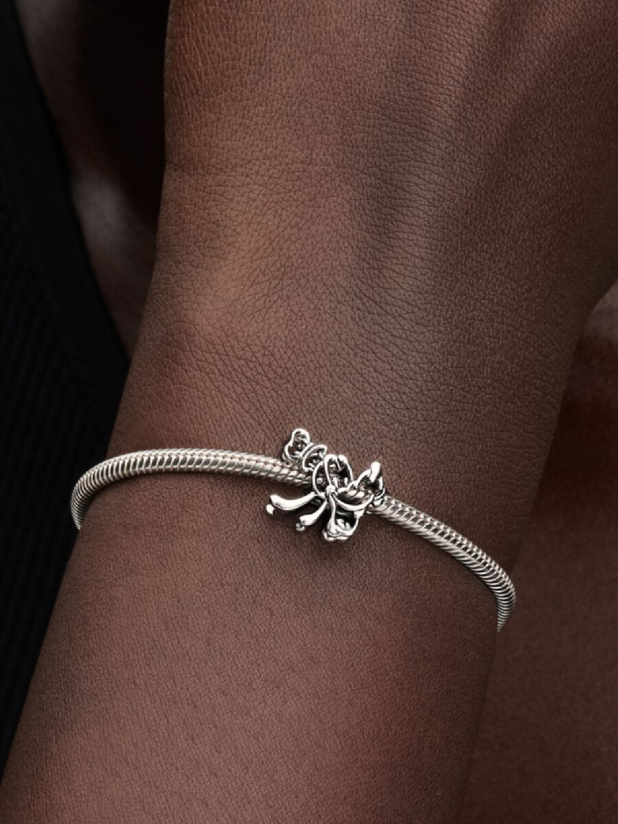 Goofy Offen gearbeiteter Charm Sterling-Silber