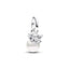 Mini-Charm-Anhänger Amor Süßwasserzuchtperle Silber