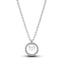 393165C01 Halskette Süßwasserzuchtperle Zirkonia Silber
