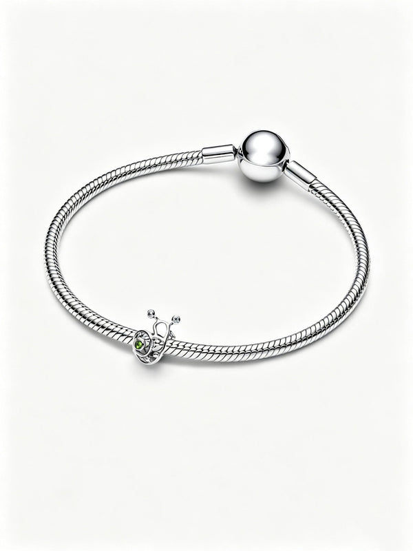 Schnecke Offen gearbeitetes Charm Sterling-Silber