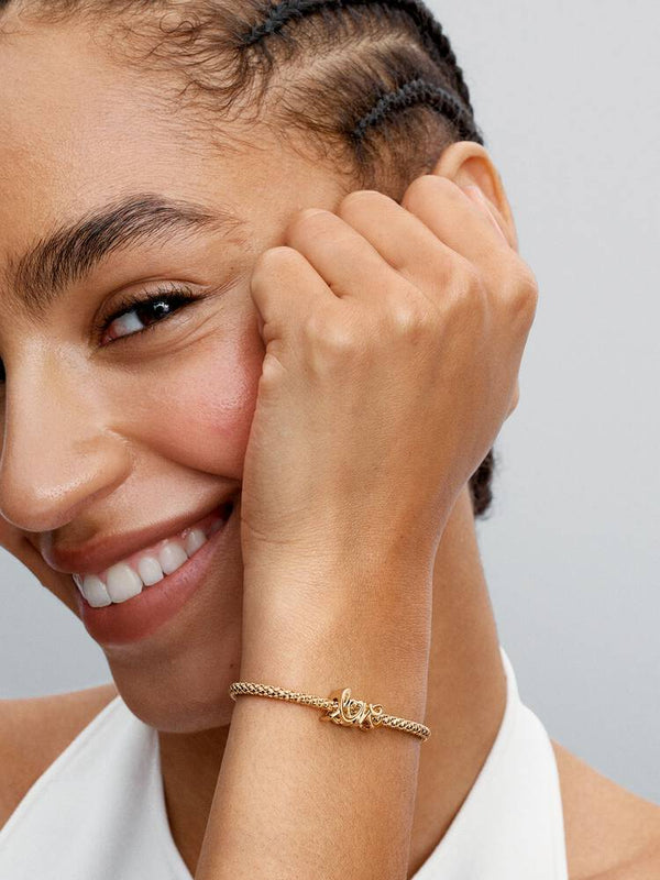 Handgeschriebene Liebe Charm 14 Karat Vergoldung