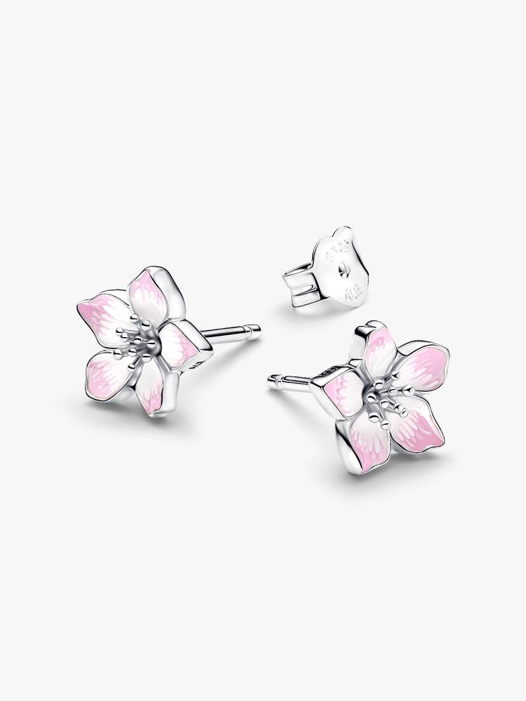 Kirschblüte Ohrstecker Sterling-Silber