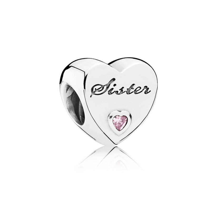 Charm Sister Schwesternliebe Sterling-Silber