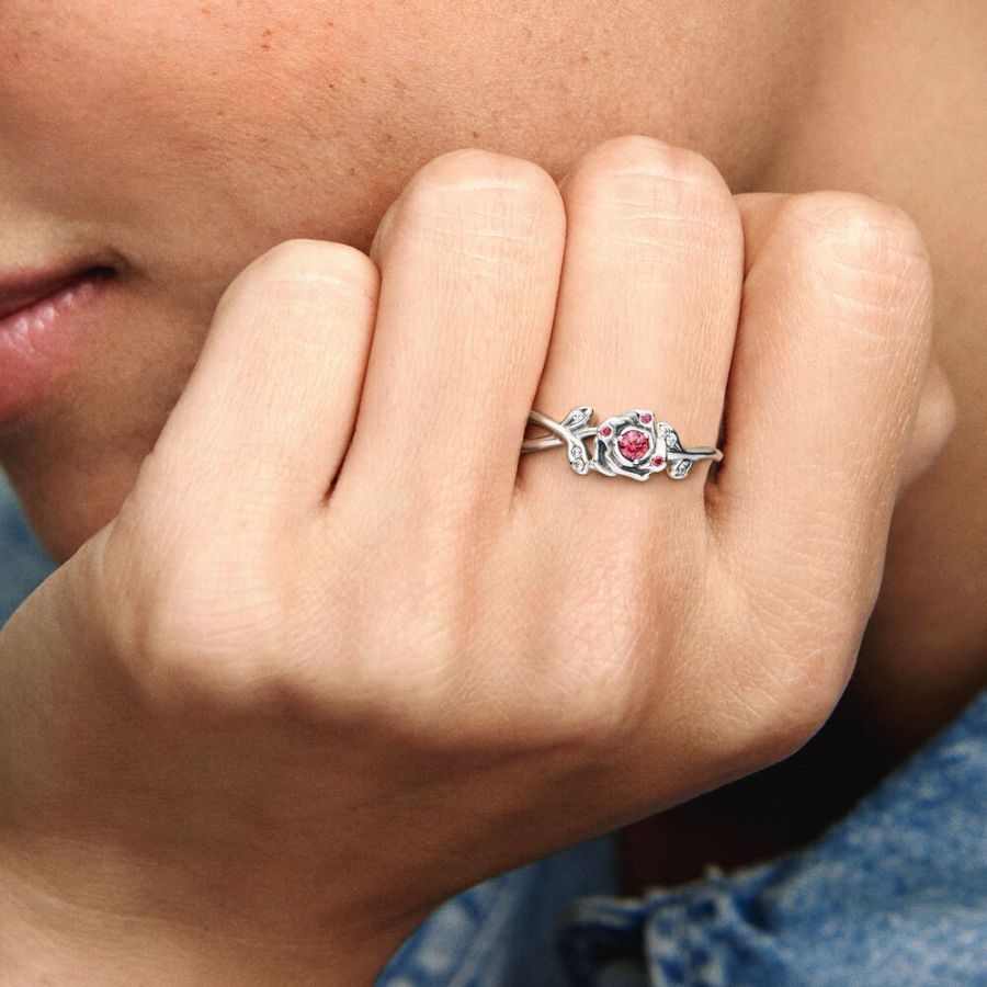 Ring Die Schöne und Das Biest Rose Silber