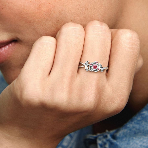 Ring Die Schöne und Das Biest Rose Silber