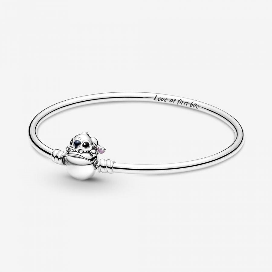 Armreif Beißender Stitch Verschluss Silber
