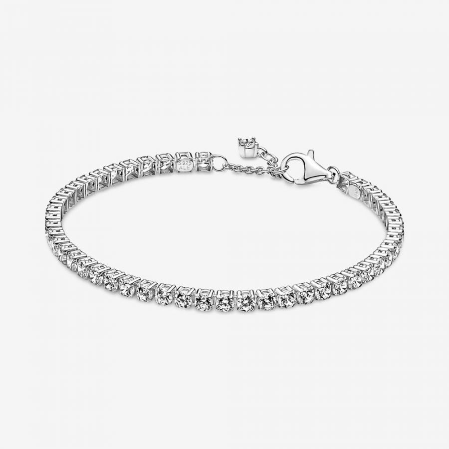 Tennisarmband Funkelnder Zirkonia Sterling-Silber Hauptbild