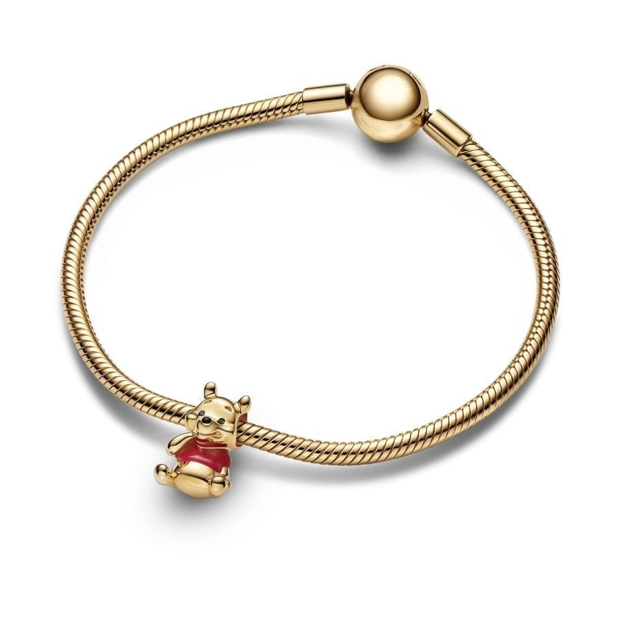 Charm Winnie Puuh Bär 14 Karat Vergoldet
