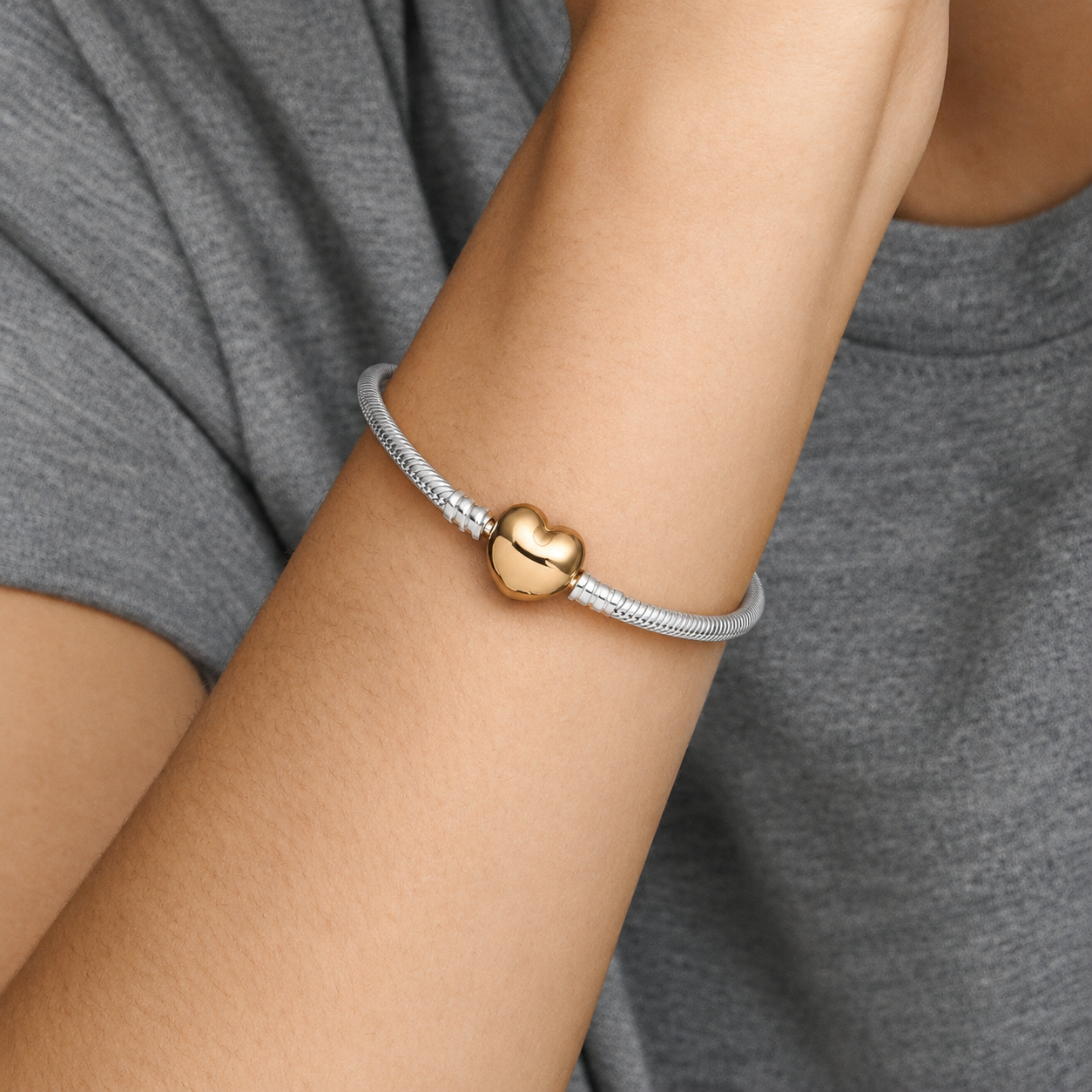 Armband Moments Herz-Verschluss Silber Zweitbild