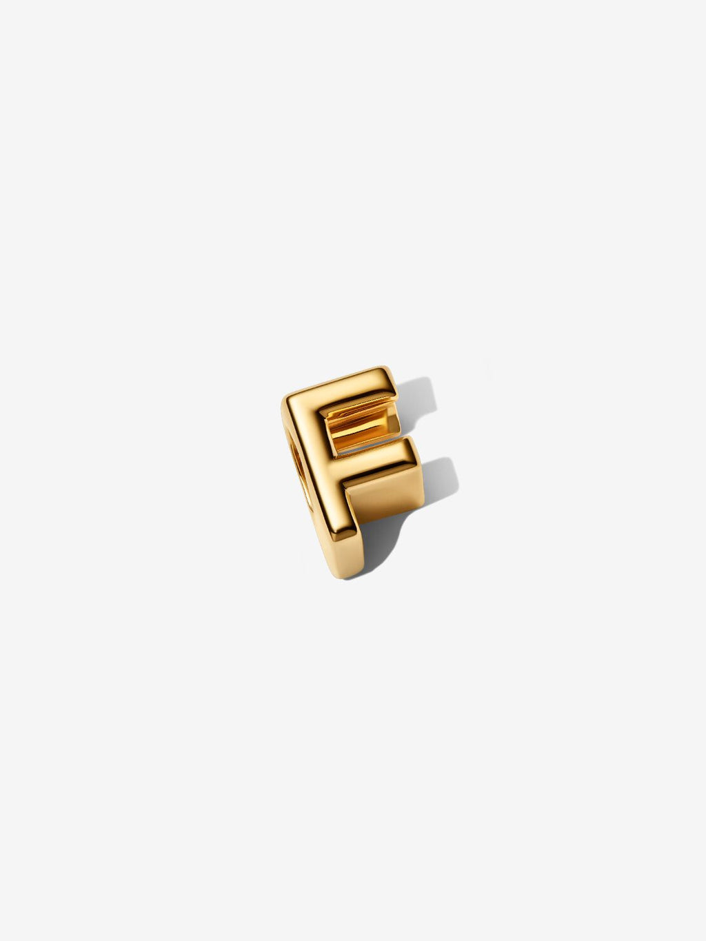 Buchstabe F Alphabet-Mini-Charm 14 Karat Vergoldung