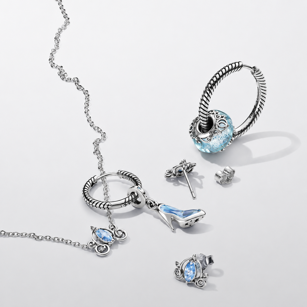 Ohrstecker Ohrringe Cinderellas Kutsche Silber