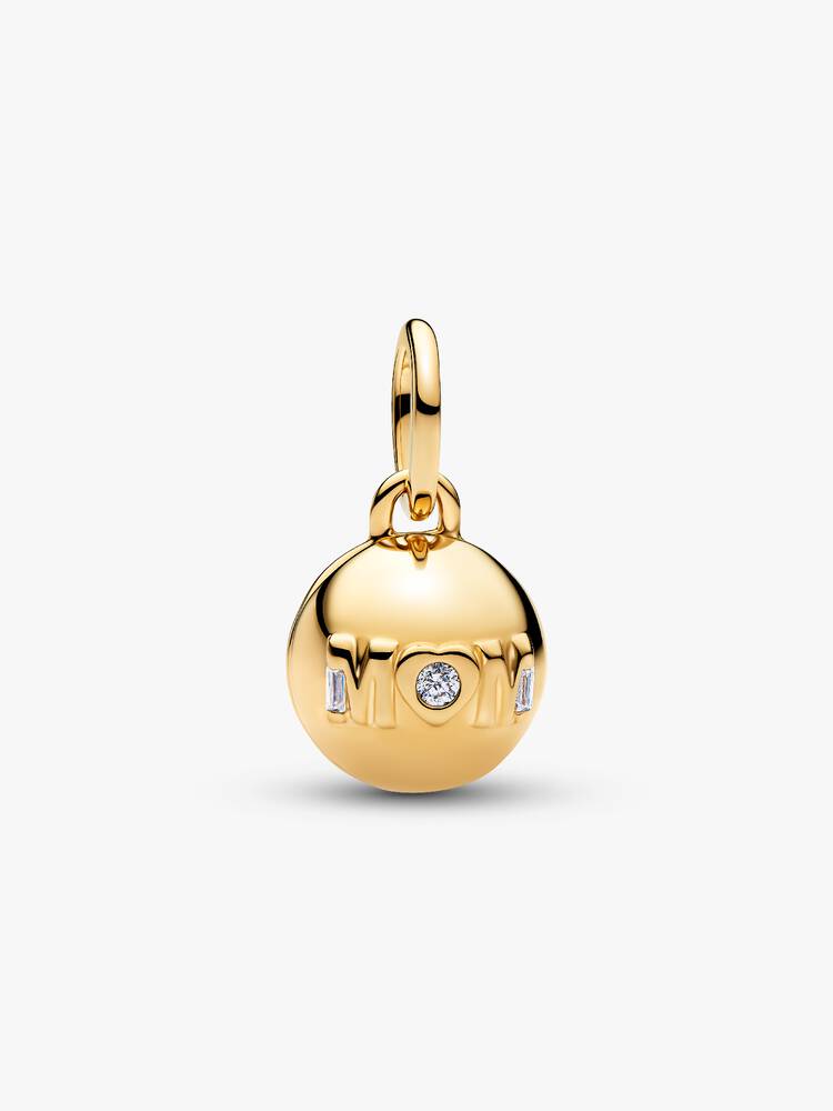 Mum Kugel-Charm 14 Karat Vergoldung