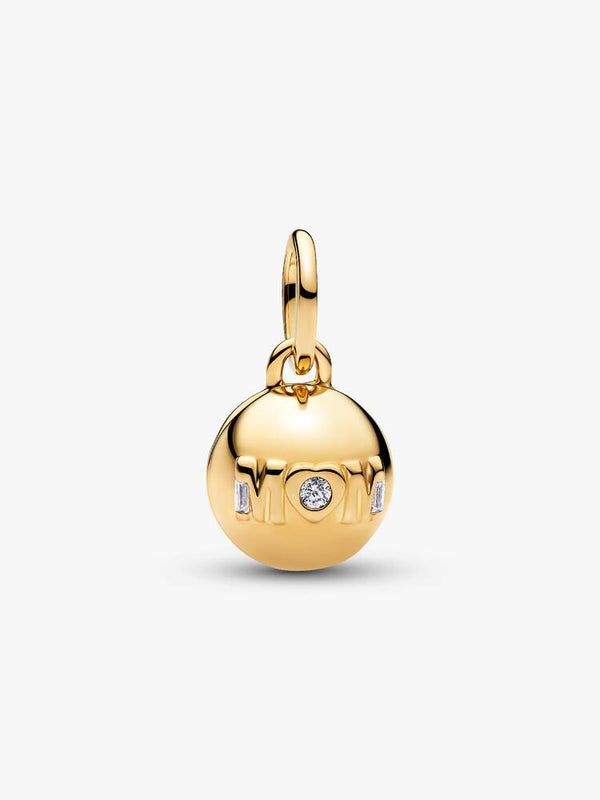 Mum Kugel-Charm 14 Karat Vergoldung
