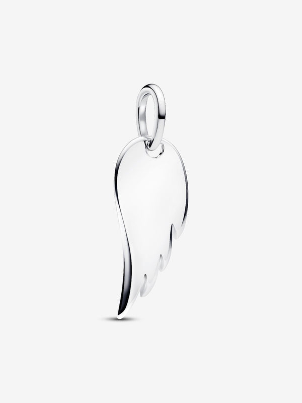 Gravierbarer Engelsflügel Anhänger Sterling-Silber