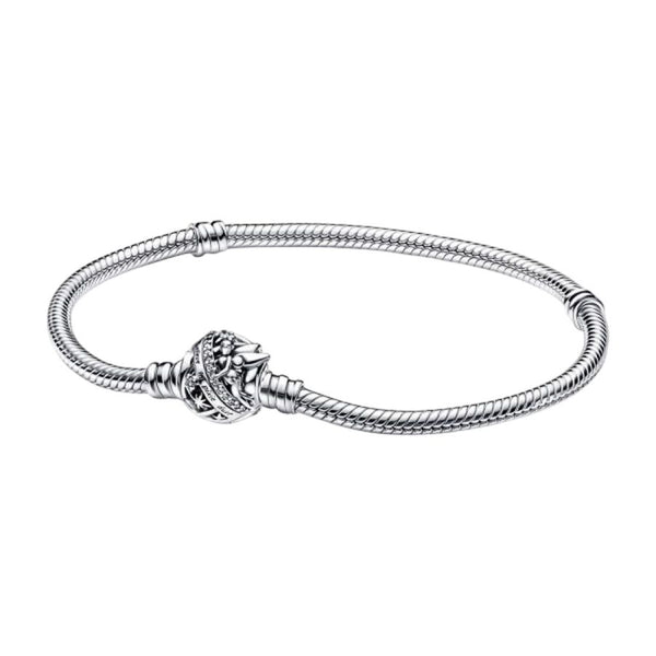 Schlangen-Gliederarmband Tinker Bell Clasp Silber