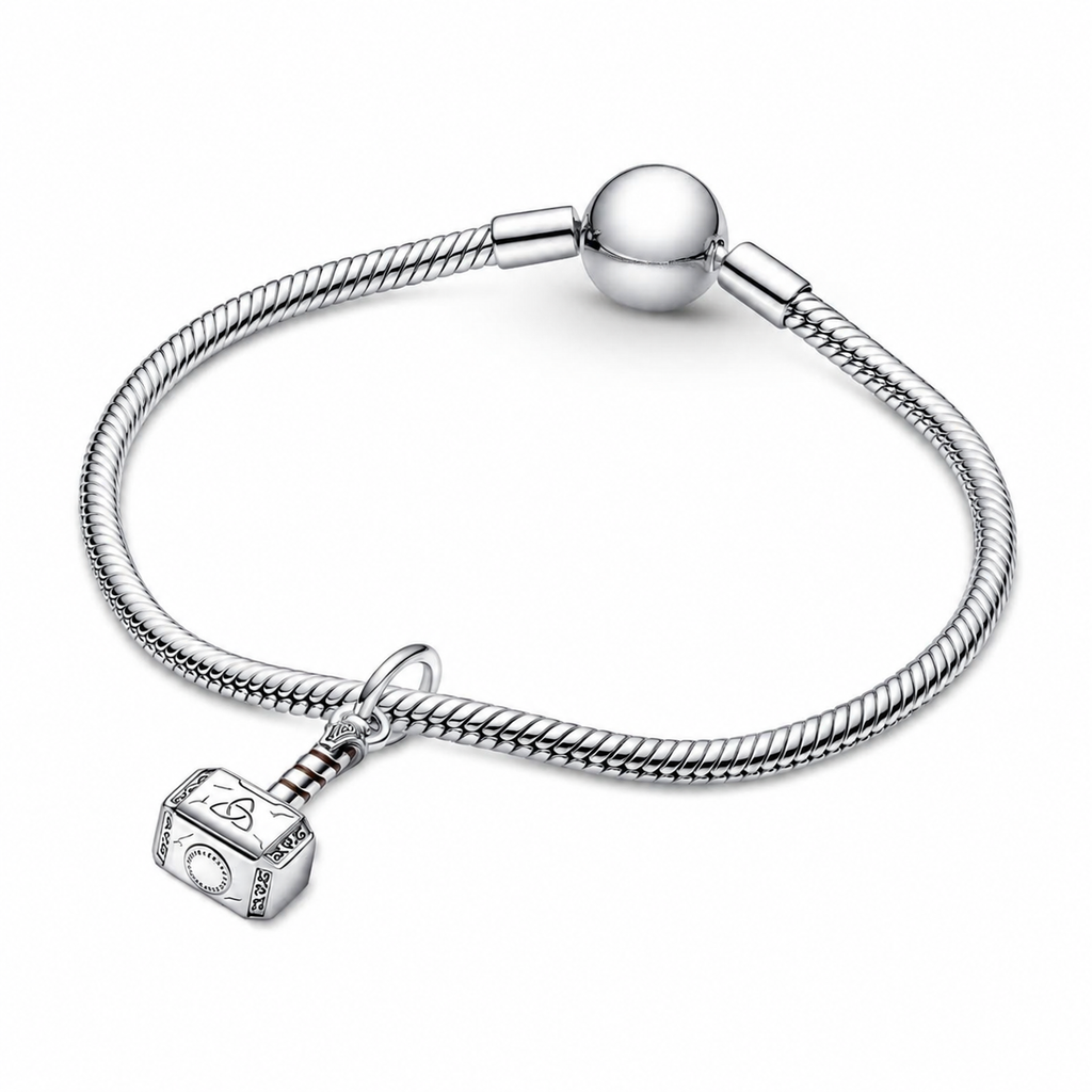 Charm-Anhänger The Avengers Thors Hammer Silber