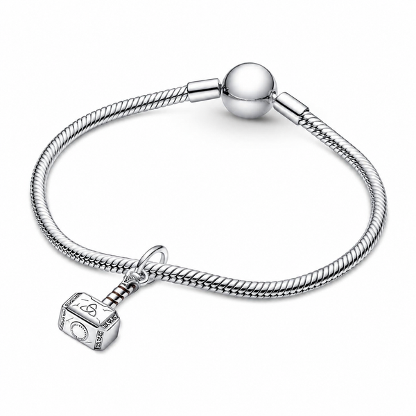 Charm-Anhänger The Avengers Thors Hammer Silber