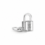 Charm-Anhänger Vorhängeschloss und Schlüssel Sterling-Silber