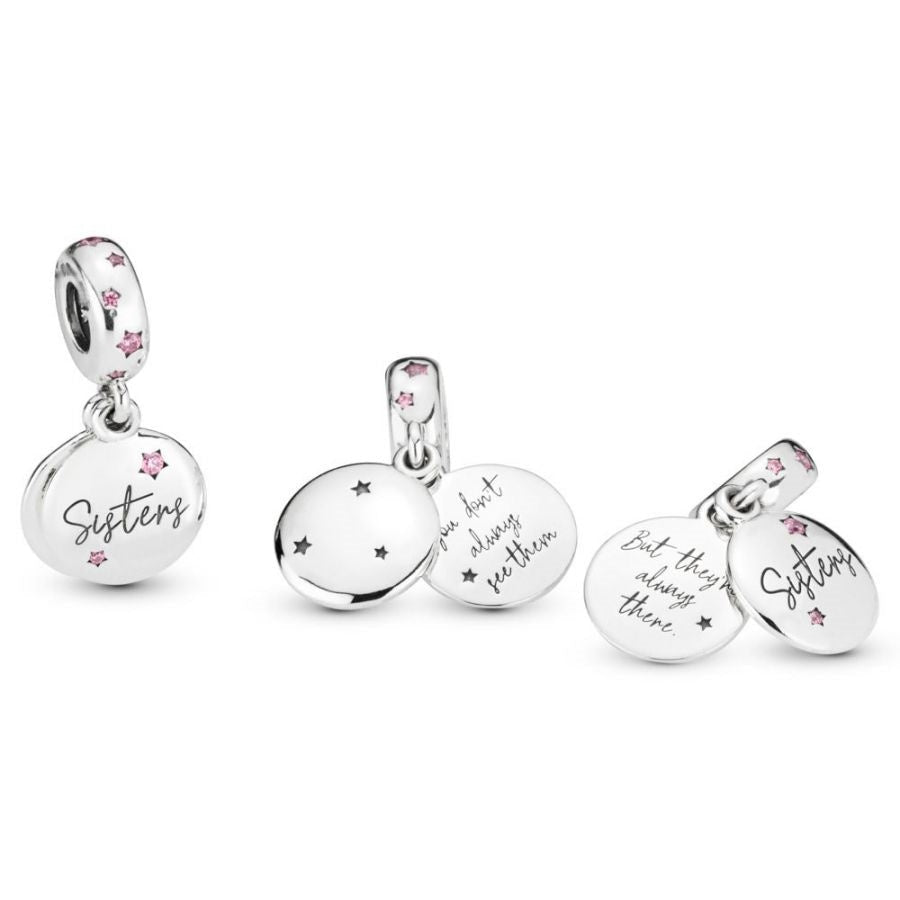 Charm-Anhänger Forever Sisters Sterling-Silber