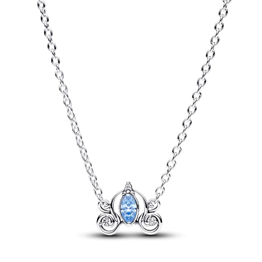 Collier-Halskette Cinderellas Kutsche Zirkon Silber Hauptbild