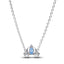 Collier-Halskette Cinderellas Kutsche Zirkon Silber
