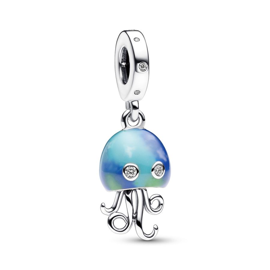 Charm-Anhänger Farbwechselnde Qualle Sterling-Silber Hauptbild