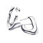 Essence Ohrringe Offene V-Form Silber