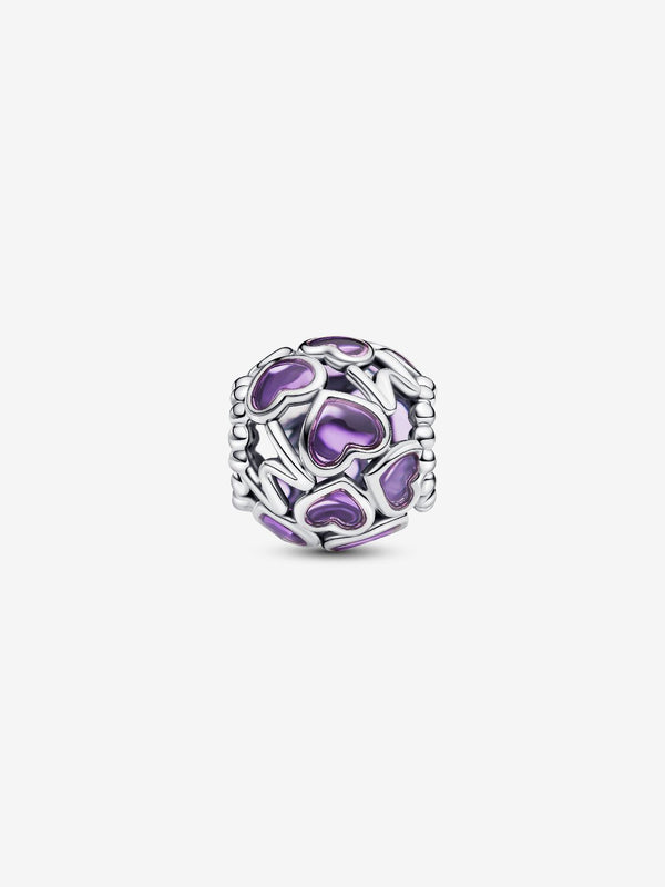 Offen gearbeitete Herzen Mum-Charm