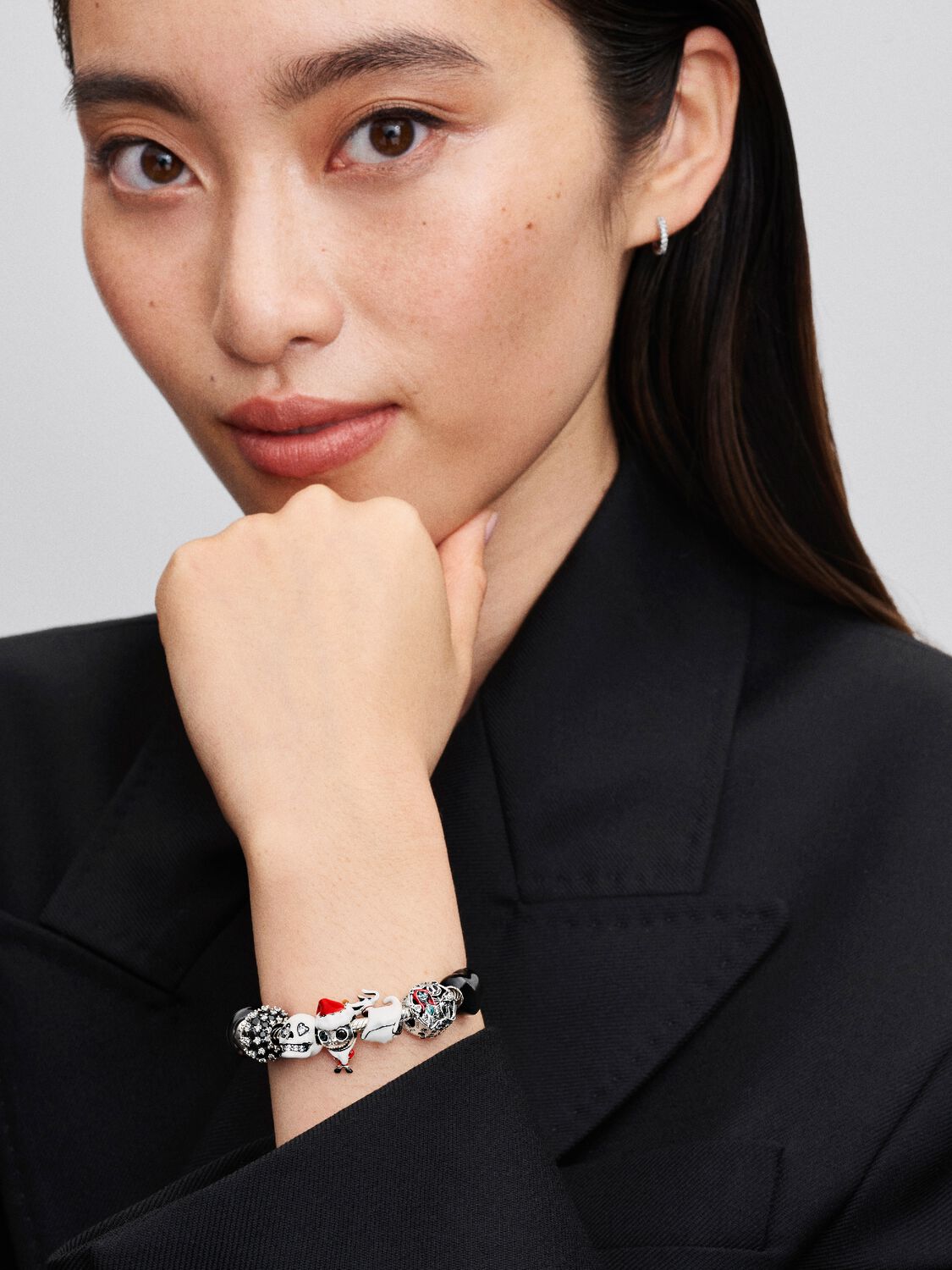 Nightmare Before Christmas Jack Skellington Charm Sterling-Silber