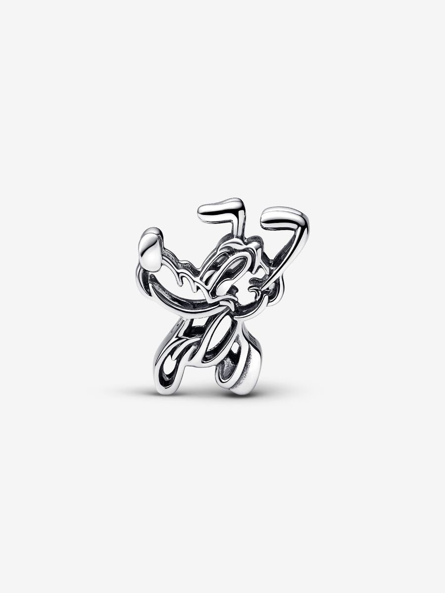Pluto Offen gearbeiteter Charm Sterling-Silber