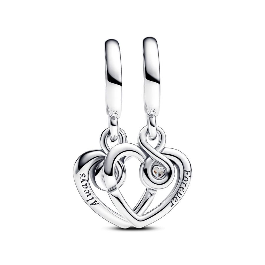 Charm-Anhänger Teilbar Für Immer & Ewig Silber